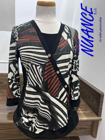 Elegant Golden Savannah – The Crystal Top #S25-11320