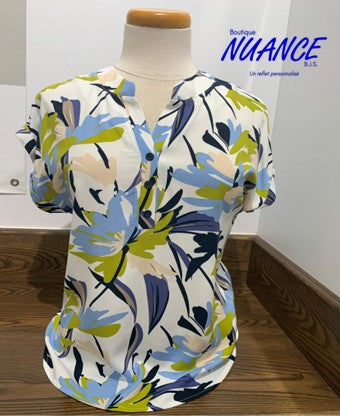 Floraison Élégante - Le Chandail Dévia #S350T