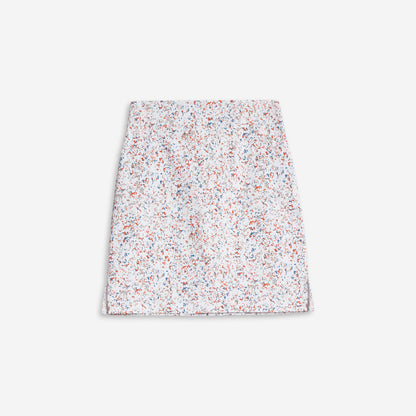 Short pull-on skirt, abstract speckled or bubble pattern, by Dévia #S378SK
