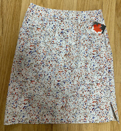 Short pull-on skirt, abstract speckled or bubble pattern, by Dévia #S378SK