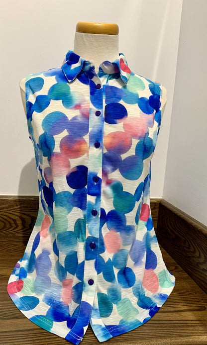 Éclat d'Été - Le Chemisier Sans Manches  Variations : #V8230