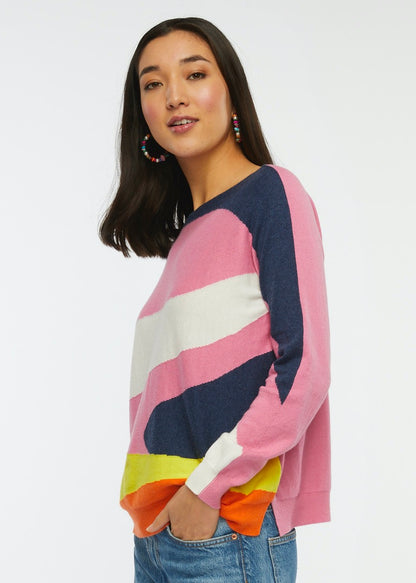Long-sleeved sweater, with ripple patterns by Zaket &amp; Plover #ZP6427U