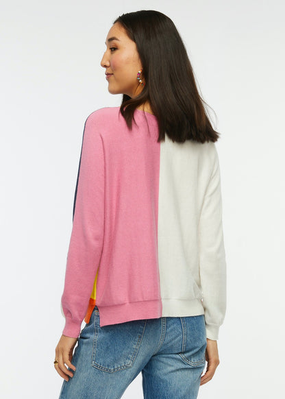 Long-sleeved sweater, with ripple patterns by Zaket &amp; Plover #ZP6427U