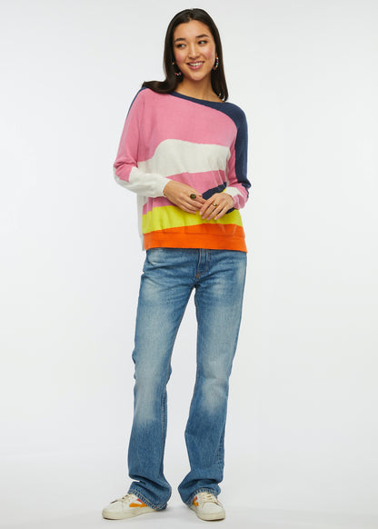 Long-sleeved sweater, with ripple patterns by Zaket &amp; Plover #ZP6427U