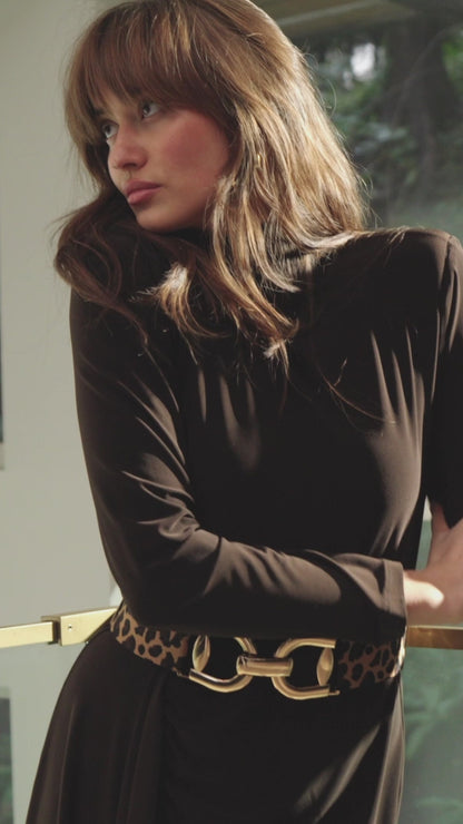 Leopard Gold Sparkle - The Frank Lyman Belt #A25306