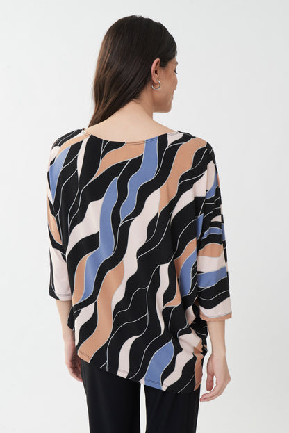 MAGNIFIQUE CHANDAIL AUX COULEUR DOUCE DE BLEU POUDRE,BEIGE BLANC ET DE NOIR...A PORTER AVEC UN MAGNIFIQUE PANTALON OU UNE JUPE NOIR..FABRIQUÉ AU CANADA PAR JOSEPH RIBKOFF