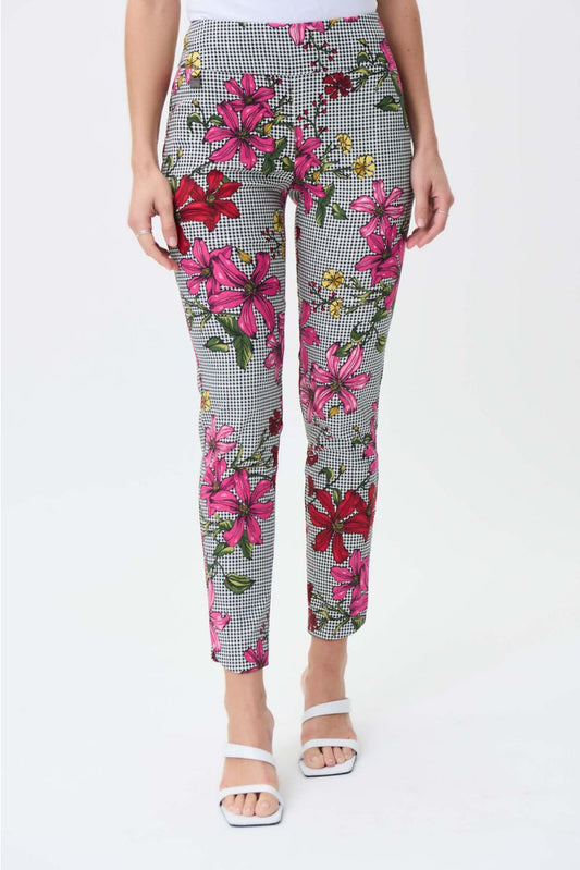 Pantalon Joseph Ribkoff vanille/multi à imprimé floral Model 231024