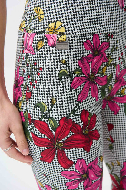 Pantalon Joseph Ribkoff vanille/multi à imprimé floral Model 231024