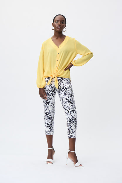 Pantalon droit avec imprimé floral de Joseph Ribkoff # 231030
