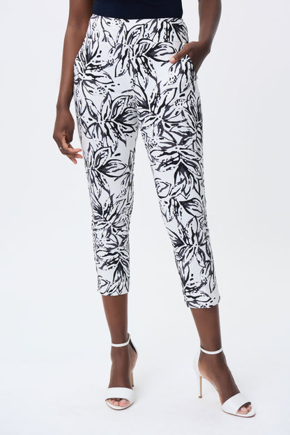 Pantalon droit avec imprimé floral de Joseph Ribkoff # 231030