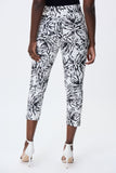 Straight pants with floral print by Joseph Ribkoff # 231030