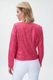 Women's Jacket in Pink Faux Suede by Joseph Ribkoff Style 231910 