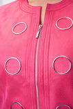 Women's Jacket in Pink Faux Suede by Joseph Ribkoff Style 231910 
