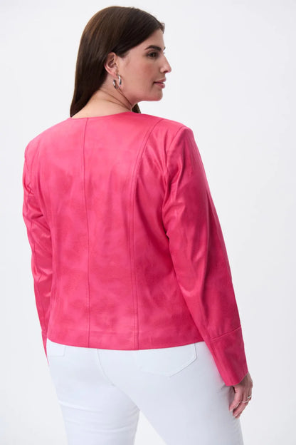 Women's Jacket in Pink Faux Suede by Joseph Ribkoff Style 231910 