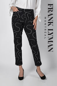 Black Pants with  Print by Frank Lyman #236295