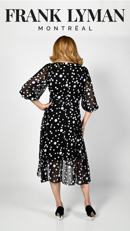 Black and white printed dress by Frank Lyman # 236410