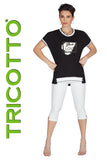 White or navy leggings by Tricotto # 915