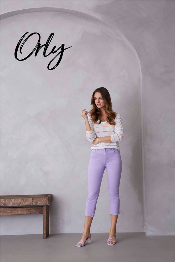 Lavender capris from Orly #60109